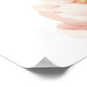 Elegant Modern Pioen Bloemen Welkom Vrijgezellenfe Poster (Hoek)