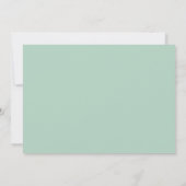 Elegant modern Pistachio Border Flat Note Card Notitiekaartje (Achterkant)