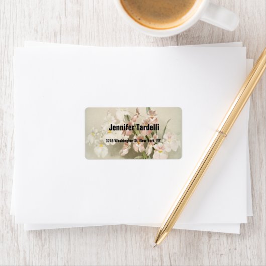 Elegant Modern Plain Professional Floral Etiket (Insitu)