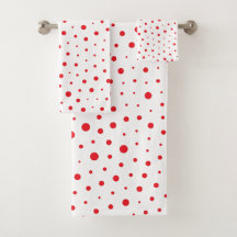 Elegant Modern Polka Dots - Rood - Pas BG aan