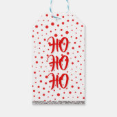 Elegant Modern Polka Dots - Rood - Pas BG aan Cadeaulabel (Achterkant)