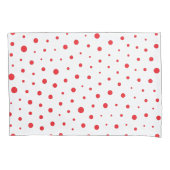 Elegant Modern Polka Dots - Rood - Pas BG aan Kussensloop (Voorkant)