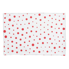 Elegant Modern Polka Dots - Rood - Pas BG aan Kussensloop