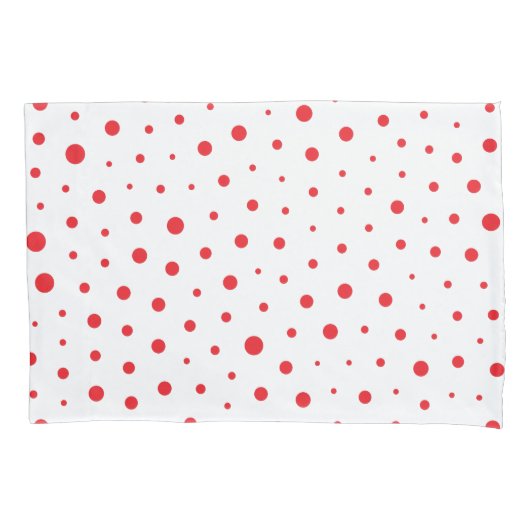 Elegant Modern Polka Dots - Rood - Pas BG aan Kussensloop (Voorkant)