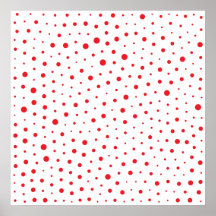 Elegant Modern Polka Dots - Rood - Pas BG aan