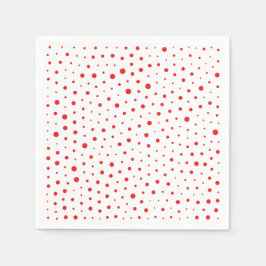 Elegant Modern Polka Dots - Rood - Pas BG aan Servet