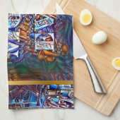 Elegant modern populair cadeau theedoek (Quarter Fold)