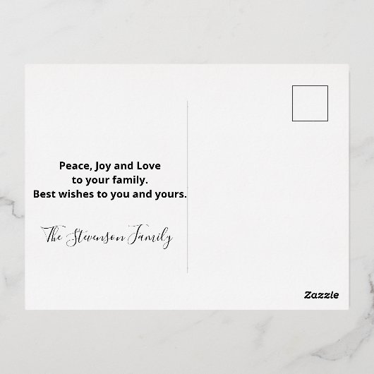 Elegant modern Prettige feestdagen Calligrafie (Achterkant)