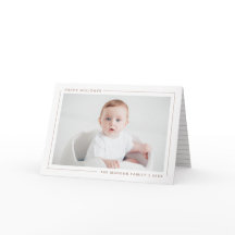 Elegant Modern Prettige feestdagen fotokaart