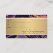 Elegant Modern, Professional Abstract Gold Confett Kortingskaartje (Achterkant)