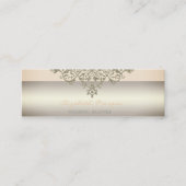 Elegant modern Professional Charming, kant Mini Visitekaartje (Voorkant)