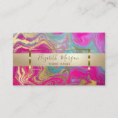 Elegant Modern Professional Colorful Marble, Lijst Visitekaartje (Voorkant)