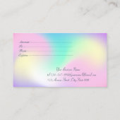 Elegant modern Professional Confetti Holographic Kortingskaartje (Achterkant)
