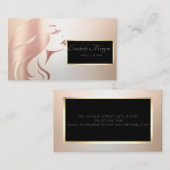 Elegant modern Professional Face Silhouette Visitekaartje (Voorkant / Achterkant)