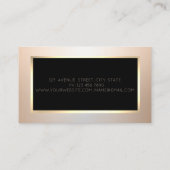 Elegant modern Professional Face Silhouette Visitekaartje (Achterkant)