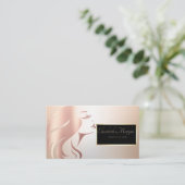 Elegant modern Professional Face Silhouette Visitekaartje (Staand voorkant)