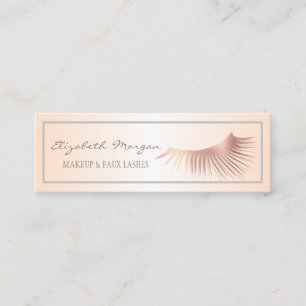 Elegant Modern Professional Faux Lashes, Lijst Mini Visitekaartje