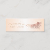 Elegant Modern Professional Faux Lashes Mini Visitekaartje (Voorkant)