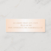 Elegant Modern Professional Faux Lashes Mini Visitekaartje (Achterkant)