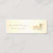 Elegant modern Professional Gold Faux Lashes Mini Visitekaartje (Voorkant)