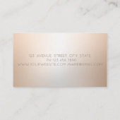 Elegant modern Professional Gold Glitter High Hiel Visitekaartje (Achterkant)