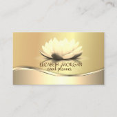 Elegant modern Professional Gold Lotus Visitekaartje (Voorkant)