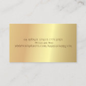 Elegant Modern Professional, Gold, Marble Visitekaartje (Achterkant)