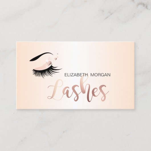 Elegant Modern Professional Lashes Visitekaartje (Voorkant)