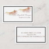 Elegant Modern Professional, Lijst, Faux Lashes Visitekaartje (Voorkant / Achterkant)