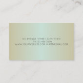 Elegant Modern Professional Lotus Marble Visitekaartje (Achterkant)