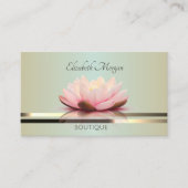 Elegant Modern Professional Lotus Marble Visitekaartje (Voorkant)