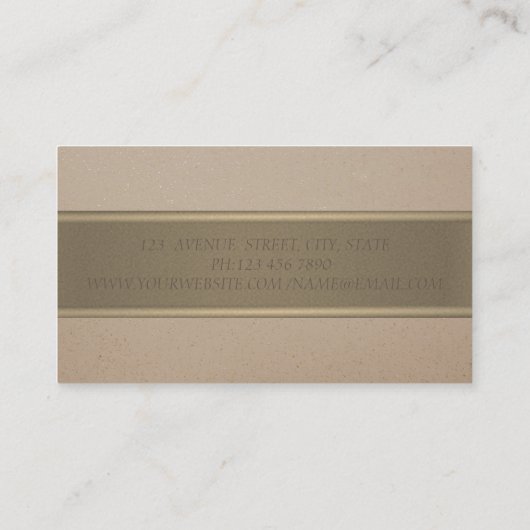 Elegant Modern Professional, Lotus, Stripe Visitekaartje (Achterkant)