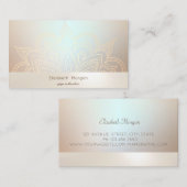 Elegant Modern Professional Mandala Luminous Visitekaartje (Voorkant / Achterkant)