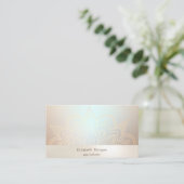 Elegant Modern Professional Mandala Luminous Visitekaartje (Staand voorkant)