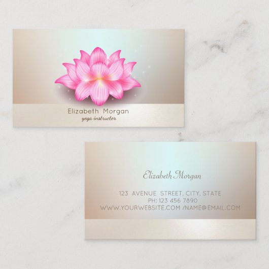 Elegant Modern Professional Mandala Luminous Visitekaartje (Voorkant / Achterkant)