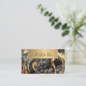 Elegant Modern, Professional Marble Gold Confetti Kortingskaartje (Staand voorkant)