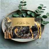 Elegant Modern, Professional Marble Gold Confetti Kortingskaartje