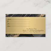 Elegant Modern, Professional Marble Gold Sequins Kortingskaartje (Achterkant)