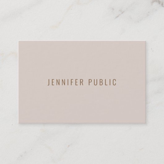 Elegant Modern Professional Minimalist Sjabloon Visitekaartje (Voorkant)