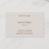 Elegant Modern Professional Minimalist Sjabloon Visitekaartje (Achterkant)