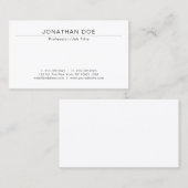 Elegant Modern Professional Minimalist Template Visitekaartje (Voorkant / Achterkant)