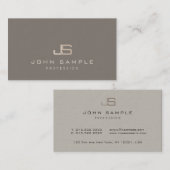 Elegant Modern Professional Monogrammed Sjabloon Visitekaartje (Voorkant / Achterkant)