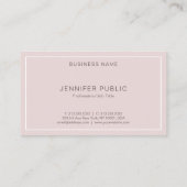 Elegant Modern Professional Simple Plain Trendy Visitekaartje (Achterkant)