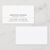 Elegant Modern Professional Simple Template Visitekaartje (Voorkant / Achterkant)