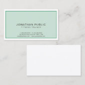 Elegant modern professional sport Fitness Trainer Visitekaartje (Voorkant / Achterkant)