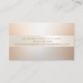 Elegant Modern Professional Stripe Visitekaartje (Achterkant)