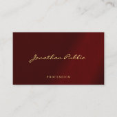 Elegant Modern Professional Typography Script Visitekaartje (Voorkant)