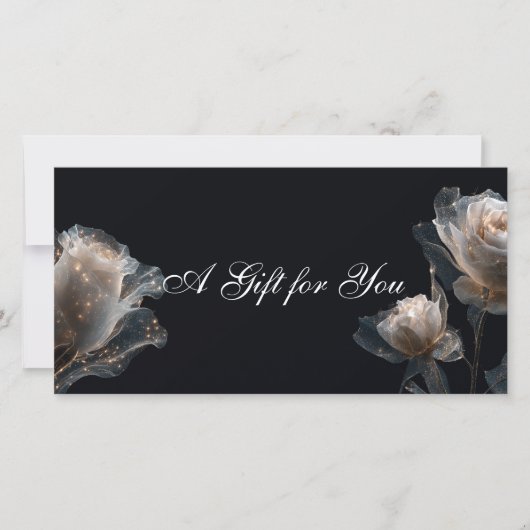 Elegant modern professioneel cadeaubon (Voorkant)