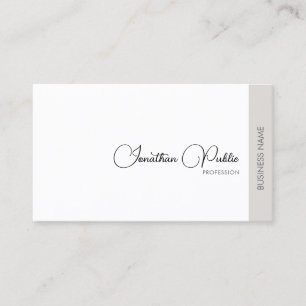 Elegant modern, professioneel, eenvoudig design visitekaartje
