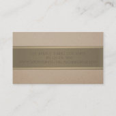 Elegant modern professioneel, eenvoudig, strepe visitekaartje (Achterkant)